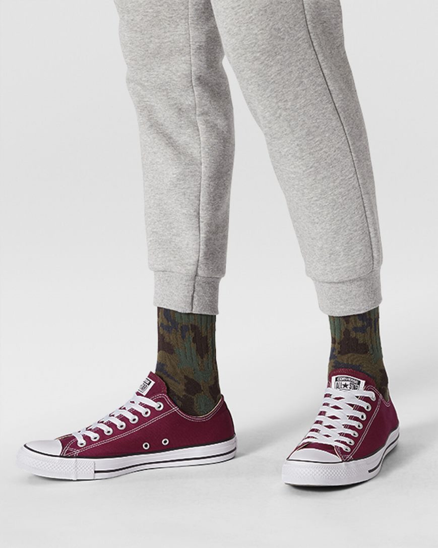 Pánské Boty Nízké Converse Chuck Taylor All Star Classic Vínové | CZ MNDB15